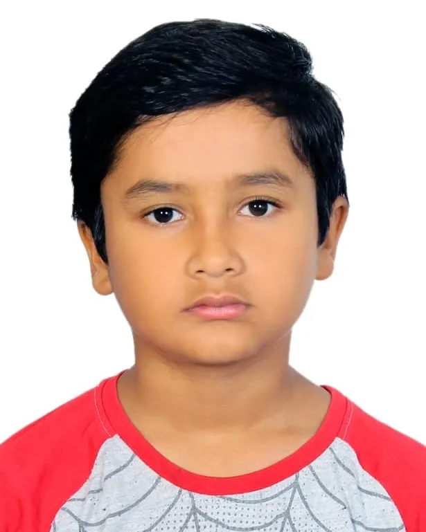 Prateek at nine, around his first Scratch classes